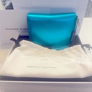 NWT Brandon Blackwood Metallic Blue Wallet